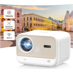 JBL projektora skaņa, 700 ANSI 1080P natīvais projektors, Yaber L2s bezšuvju automātiskās fokusēšanas viedprojektors, videoprojektors ar WiFi 6 un Bluetooth 5.1 mājas kino projektors mobilajam tālrunim/lapdatoram,