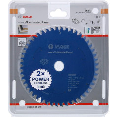 Bosch Professional 1 x Expert laminētu paneļu ripzāģa disks (skaidu plātnes, zāģa diska diametrs 165 x 20 x 1,8 mm, 48 zobi, akumulatora ripzāģa piederumi)