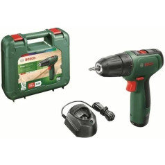 Bosch Дом и сад Аккумуляторная дрель Bosch EasyDrill 1200 (2 аккумулятора, набор принадлежностей из 12 предметов, система 12 В, в кейсе)