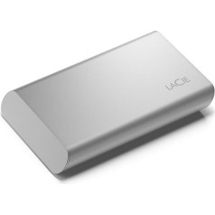 LaCie Portable SSD, ārējais SSD 500 GB, 2,5 collu, saderīgs ar iPhone 15 Pro, iekļauts 3 gadu glābšanas pakalpojums, modeļa Nr.: STKS500400