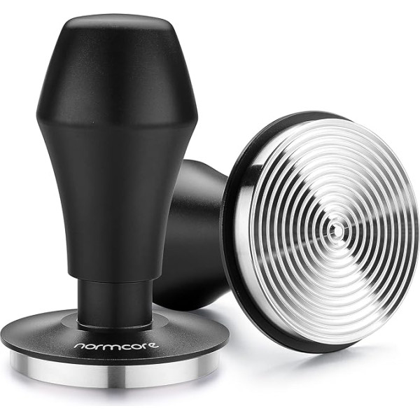 Normcore kafijas trauksnis 53,3 mm - spiediena regulēšanas - barista spiediens ar 15 lb / 25 lb / 30 lbs - alumīnija rokturis (ar trauksni, diametrs 53,3 mm)