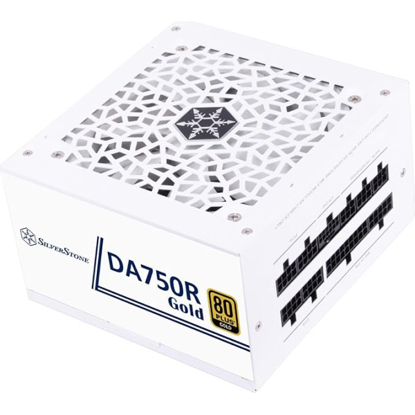 SilverStone Technology DA750R Gold, 80 Plus Gold, pilnībā modulārs ATX barošanas bloks, 750 W, ATX 3.0 un PCIe 5.0, SST-DA750R-GMA-WWW