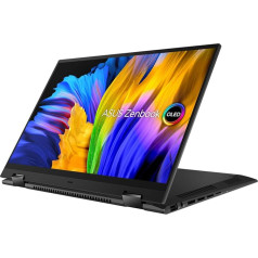 ASUS Zenbook 14 Flip OLED UN5401QA-KN160W Konvertējams 360° displejs 14 collu 2,8K OLED skārienjūtīgais ekrāns (AMD Ryzen 9 5900HX, 16 GB RAM, 1 TB SSD) Windows 11 Home tastatūra AZERTY franču valodā