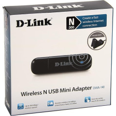 D-Link DWA-140 bezvadu N USB adapteris