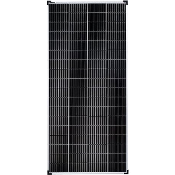 enjoy solar Mono 200 W 36 V monokristālu saules bateriju panelis Ideāli piemērots 24 V dārza nojumēm, balkona elektrostacijām, autofurgoniem, treileriem, laivām (Mono 200 W 36 V)