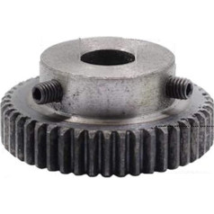 ZHENGGUIFANG ZGF-BR Modul 1 42 zobu diametrs 8/10 / 12 / 15mm Lochdurchmesser Motor Metallstahlrad für Graviermaschine Zubehör (cauruma diametrs : 10mm, zobu skaits : 42 zobi)