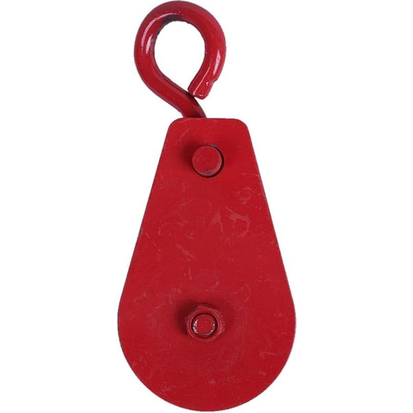 CekoCk Riemenscheibenseil Riemenscheiben for Draht, Rillenrad-Riemenscheibe, rote Metall-Heberollenblöcke, 0,3 t, 300 kg, 661,4 lbs
