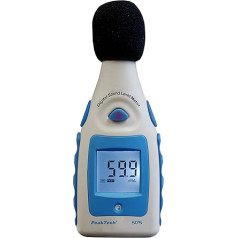 PeakTech digitālais skaņas līmeņa mērītājs 30-130 dB ar A klases 1/2 collas mikrofonu, 2. klase, trokšņa mērīšana, 1 iepakojums, P 5175