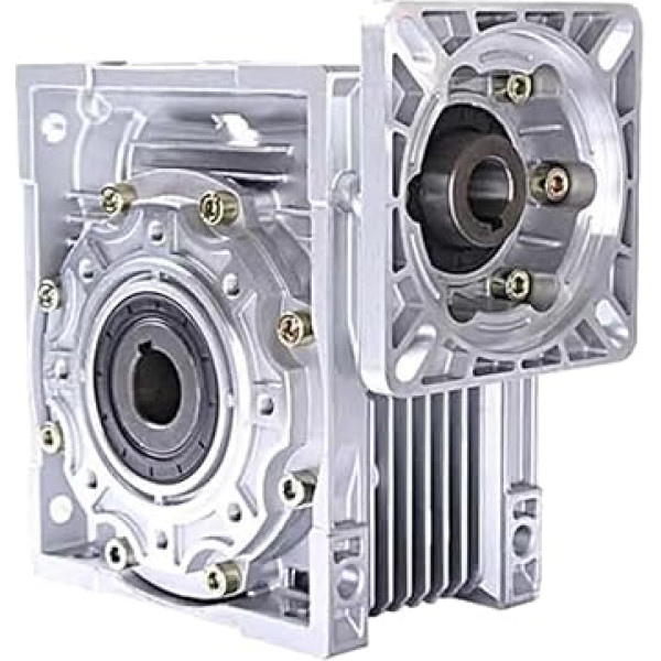 1 gab NMRV050 Sliekvārpstu reduktors 14mm ieejas 25mm izejas vārpsta 60x60mm atloks RV050 ātruma reduktors Reducer Gearbox Reduzierwelle(20:1)