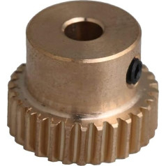 Pinion motora zobrats, solis Miter 1 gab 0.5 modulis 20T 30T 40T 50T 60T misiņa sliekas zobrats 0.5m 20 zobi Spur zobratu zobrats ar skrūvi piedziņas pārvades vārpstai Spur zobratu konuss (izmērs : 50 Tough