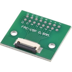 FPC FFC FFC PCB Converter Board 15P 0,5 mm uz sieviešu pusi, atpakaļ 1,0 mm uz DIP 2,54 mm LCD 3D printeris kamera DVD TV portatīvie datori Audio Pack of 1