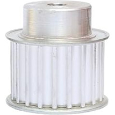 Synchronriemenscheibe 8M-16T/17T/18T/19T Teilung 8 mm Prozessloch 8 mm Aluminium-Riemenscheibennutbreite 27/32 mm, piemērots 25/30 mm Synchronriemen(18T-rough hole-8 mm,Width 32 mm)