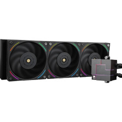 THERMALRIGHT Core Matrix 360 Black CPU šķidruma dzesētājs ar 120 mm PWM ventilatoru, 360 Black Cold Row specifikācija, AMD/AM4/AM5, Intel 1700/1150/1151/1200/2011 (CM360 Black)