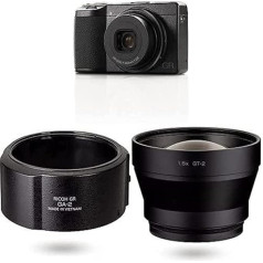 Ricoh GR IIIx digitālā kamera [Fokusa attālums 40 mm] + GA-2 [Saderīgie modeļi: RICOH GR IIIx] + teleobjektīvs GT-2 [Saderīgie modeļi: Ricoh GR IIIx]