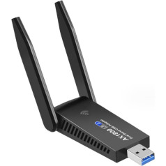 WiFi 6 AX1800 WiFi adapteris USB 3.0 1800 Mbps bezvadu tīkla karte Dongle Dual Band Double Antennas priekš PC Laptop Computer