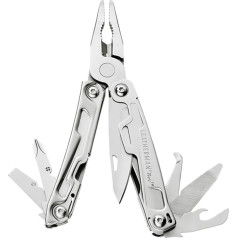 LEATHERMAN Rev, kompakts multifunkcionāls instruments ar iepakojuma atveri un skrūvgriezi, sudraba krāsā, LT175