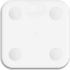 Xiaomi Mi Body Composition Scale 2 - высокоточный чип BIA, 13 данных о теле, Bluetooth 5.0, совместимость с Android/iOS, интеллектуальные весы, приложение MiFit App White