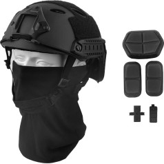 LOOGU Airsoft ķiveres tips Fast PJ taktiskā ķivere Militārā Ops Core aizsargķivere ar galvassegu Crash ķivere atpūtai brīvā laika pavadīšanai Āra Paintball taktiskā top ķivere