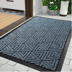 Yimobra Durvju paklājs ārā Heavy Duty izturīgs ieejas paklājs ārā Viegli tīrāms ūdens izturīgs 120x80cm Zils Mix