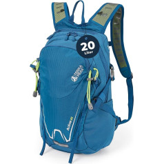 Terra Peak Pārgājienu mugursoma 20L Active 20 Premium (maza), pārgājienu mugursoma ar muguras ventilāciju, lietus pārvalku un hidratācijas sistēmas turētāju, izgatavota no elpojoša 3D gaisa sieta, āra dienas mugursoma ar jostas jostu