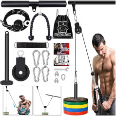 Taeku Cable Pull, fitnesa profesionālā kabeļu mašīnu sistēma, mājas trenažieru zāle, tricepss, Lat Pull, roku spēka treniņš Lat, Bar Fitness Training Equipment