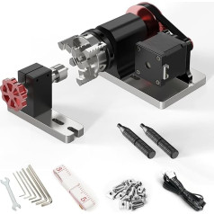 Twotrees CNC rotējošo moduļu komplekts TTC450 TTC450 Pro lāzergraverim Y ass rotējošais rullītis ar 360° rotāciju lāzergravēšanai cilindrisku priekšmetu kārbām Rotējošo asu rotējošais komplekts