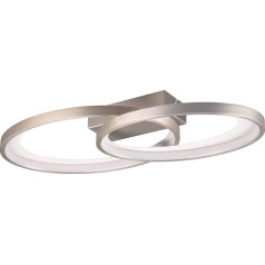 Reality Leuchten Malaga R64482107 LED griestu gaisma Metāla matēts niķelis Komplektā ietilpst 25 W gaismas diode LED