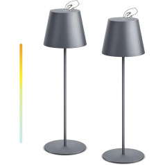 NiceBuy LED galda lampa bezvadu (pelēka)