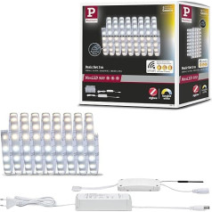 Paulmann 78872 LED lente MaxLED 500 Basic Set Smart Home Zigbee noskaņojama balta 3 m IP44 17 W 230/24 V sudraba krāsā 1530 lm LED gaismas josla Izturīga pret šļakstiem