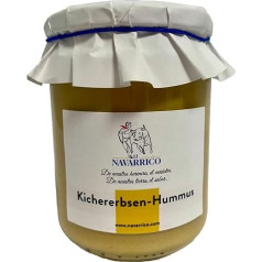 El Navarrico - aunazirņu hummus | Tradicionālā lauksaimniecība | Dabīgs un svaigs | Hummus Vegan 400 g - Stikls