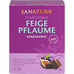 Sanatura Augļu kubiņi ar vīģēm un plūmēm (24x 10g)