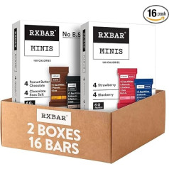 RXBAR Minis proteīna batoniņi ar 6 g proteīna bez lipekļa (16 batoniņi)