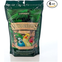 Lafeber Tropical Fruit Nutri-Berries putnu barība 10 oz Foraging Fun - 4 iepakojums