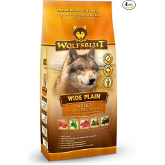 Wolfsblut - Wide Plain Adult - 4 x 2 kg - Zirgiem - Sausā barība - Suņu barība - Bez graudaugiem