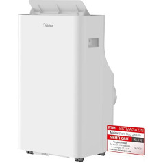 Midea Silent Cool 26 Pro mobilais gaisa kondicionieris, 1000 W, 230 V, balts, 45,5 x 38 x 78 cm (BTH)