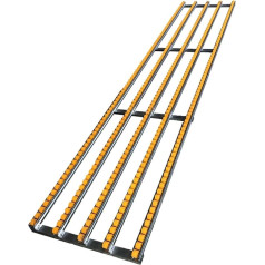 LwsCUiH Förderschiene Leichtes Förderband, Warenhaus-Frachthandhabung, Rollschuh-Räder, Fördertisch, Faltbare ABS-Kunststoffrolle(4-Slide,100cm Long)