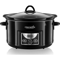 Crock-Pot SCCPRC507B lēnā plīts, 4,7 l (līdz 5 personām), programmējams taimeris, melns