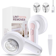 Lint Shaver, Lint Remover Lint Brush for Clothes, auduma skūšanas birste, uzlādējams ar 2 skūšanas galviņām, Lint Shaver, jaudīga Lint Shaver birste, Fuzz Debobbler drēbēm, džemperiem, dīvāniem