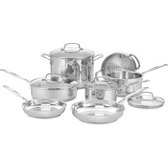 Cuisinart 77-11G Chef's Classic nerūsējošā tērauda 11 gabalu virtuves piederumu komplekts