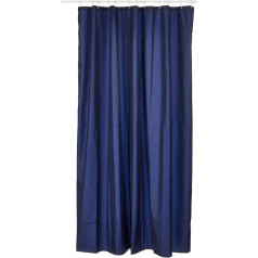 InterDesign 180 x 200 cm Mildew-Free ūdens atgrūdošs auduma dušas aizkars, Navy