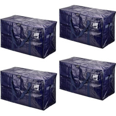 Pangutiandi 4 Pack Heavy Duty Extra Large PE Packed Waterproof Open Design Pārvietošanās piederumi Apģērbu uzglabāšanas veļas maisiņi atkārtoti lietojami un ilgtspējīgi