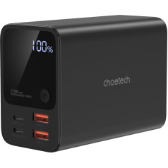 Powerbank Power Station 27000 mAh 2x USB-A 2x USB-C 100W - melns