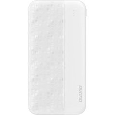 Dudao Powerbank 10000mAh 2x USB-A 5V 2A, balts