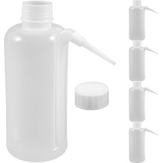 HOMSFOU Pack of 5 Communion Cup Filler Plastmasas izspiediet pudeles Komūnijas sulas dozators ar sānu salmiņu Baznīcas pudele Svētās garšvielas pudeles Ceremonijas komūnijas piederumi