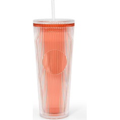 salds graudu 24oz Personalizēta Iridescent Orange Glitter Double Walled Insulated Reusable Party Cup Ideāli piemērots birojam, baseinam!