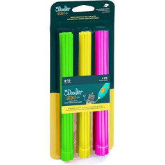 3Doodler Start+ Eco-Plastic kolekcija - neona mirdzums