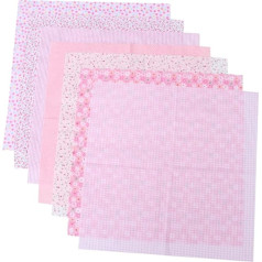 SHINEOFI kokvilnas audums ziedu Patchwork audums Fat Quarter gultas sega Šūšana kokvilnas audumi Plain DIY kokvilnas audumi Quilting tekstila 7 gab.