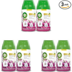 Air Wick Freshmatic Max istabas smidzinātājs Duo - uzpildes flakons Air Wick Freshmatic Max - zīda un liliju svaigais aromāts - 2 x 250 ml uzpildes flakoni (3 gab.)