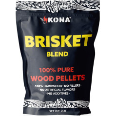 Kona Brisket Blend smēķēšanas granulas Ninja Woodfire āra grilam, 2 lb aizvākojams maisiņš