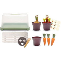 Dantoy Green Garden Mini siltumnīcas komplekts, 2+ gadi, Mini siltumnīcas komplekts, kas ļauj bērniem audzēt, kopt un kopt savus augus un dārzeņus.